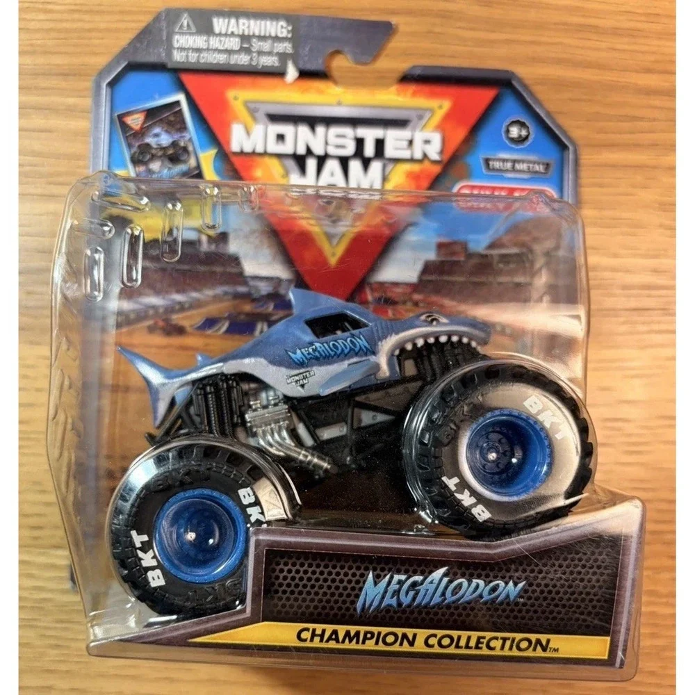 Monster Jam Trucks Champion Collection: Zombie, Megalodon & Marvel 1:64 Diecast